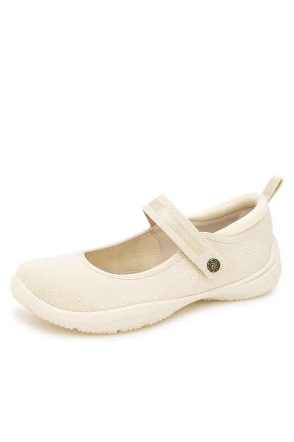 Women's Merry Mary Jane Flat, Dk Eggshell, 7