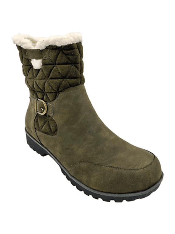 Womens Gabriella Winter Booties Olive 8.5W