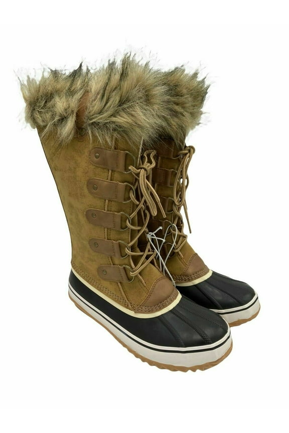 JBU by Jambu Bella Tan Women's Faux Fur Cozy Insole Snow Boot, Size 7
