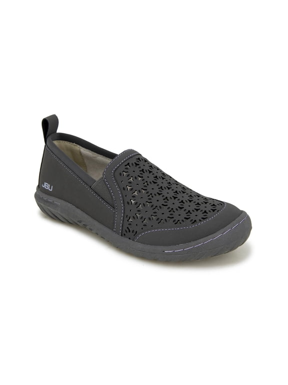 by Jambu Women's Bellflower Loafer Flat Charcoal 6