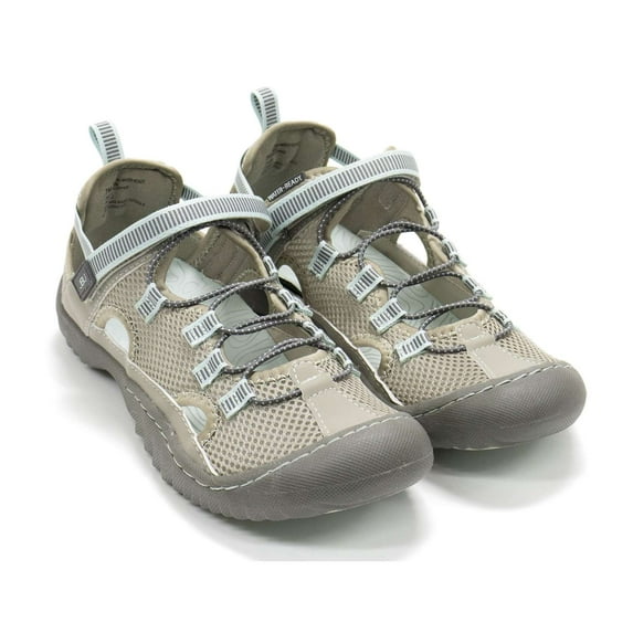 JBU by Jambu Women's Tahoe MJ Water Ready Sneaker, Grey/Teal, 8.5