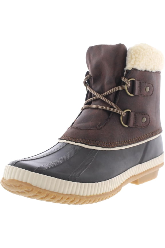 by Jambu Womens Akron Faux Fur Lined Ankle Winter & Snow Boots