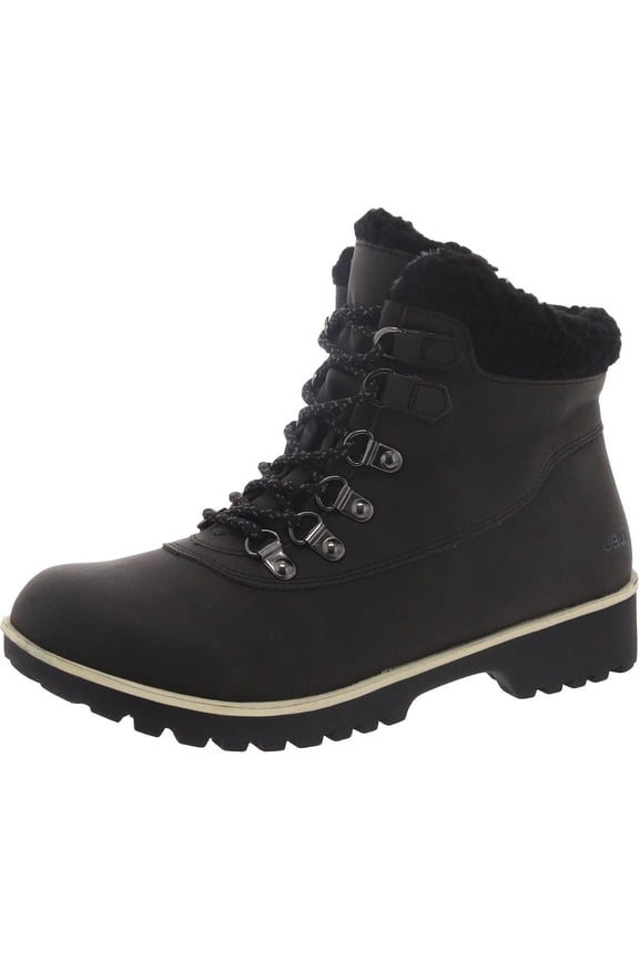by Jambu Womens Blue Creek Faux Leather Ankle Winter & Snow Boots
