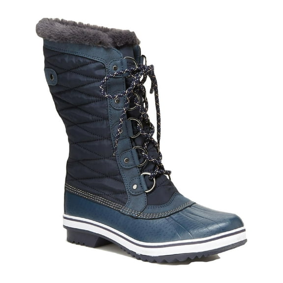 JBU by Jambu Womens Chilly Faux Leather Faux Fur Lined Mid-Calf Boots