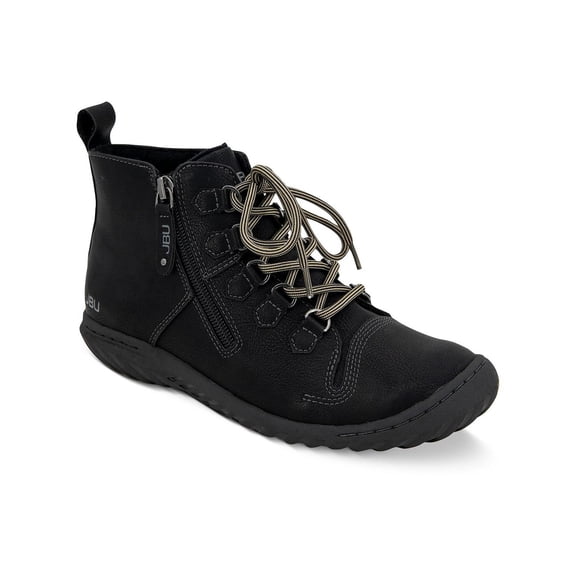 JBU by Jambu Womens Della Faux Leather Faux Fur Ankle Boots