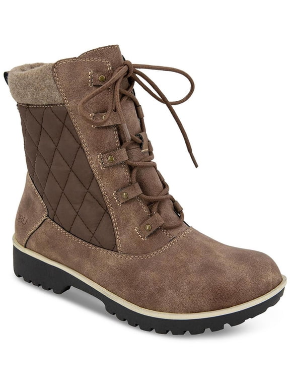 by Jambu Womens Fargo Quilted Waterproof Ankle Boots