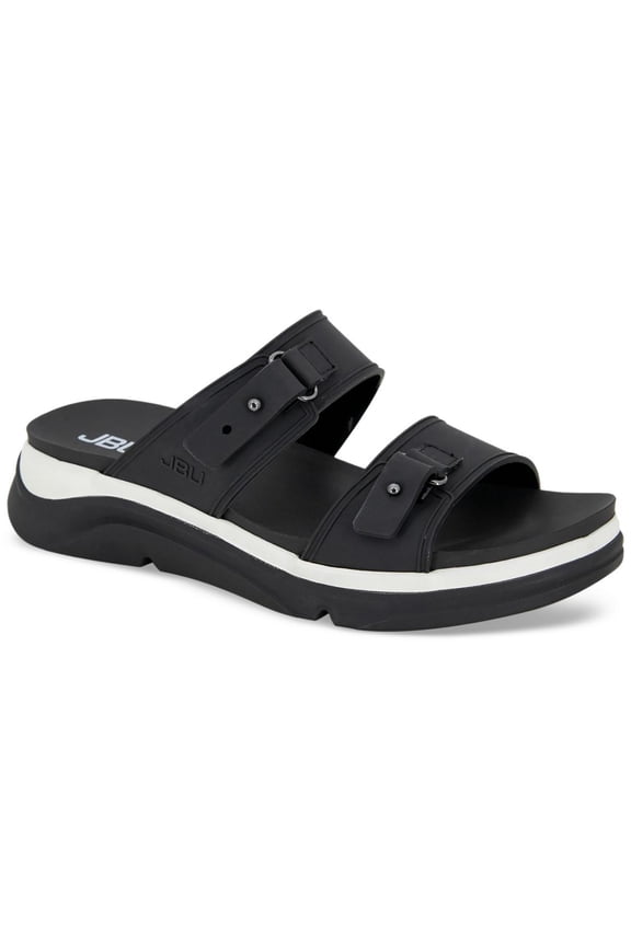 by Jambu Womens Fenton Slip On Double Strap Sport Sandals