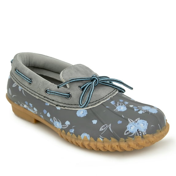 JBU by Jambu Womens Gwen Garden Ready Duck Shoe, Adult, Grey Light Blue, 7.5 M US