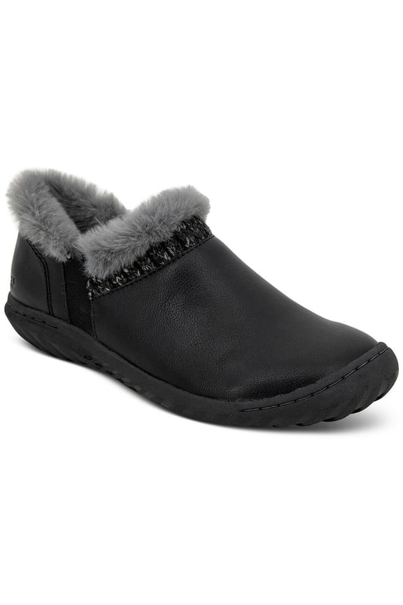by Jambu Womens Jade Faux Fur Flat Shoes