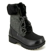 JBU by Jambu Womens Northgate Faux Leather Faux Fur Winter & Snow Boots