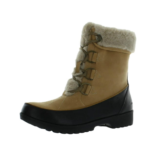 JBU by Jambu Womens Northgate Faux Leather Faux Fur Winter & Snow Boots