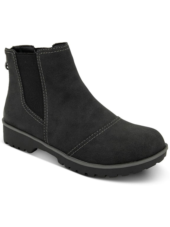 by Jambu Womens Peacock Leather Stretch Ankle Boots