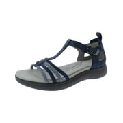 JBU by Jambu Womens Prague Faux Leather Buckle Sport Sandals