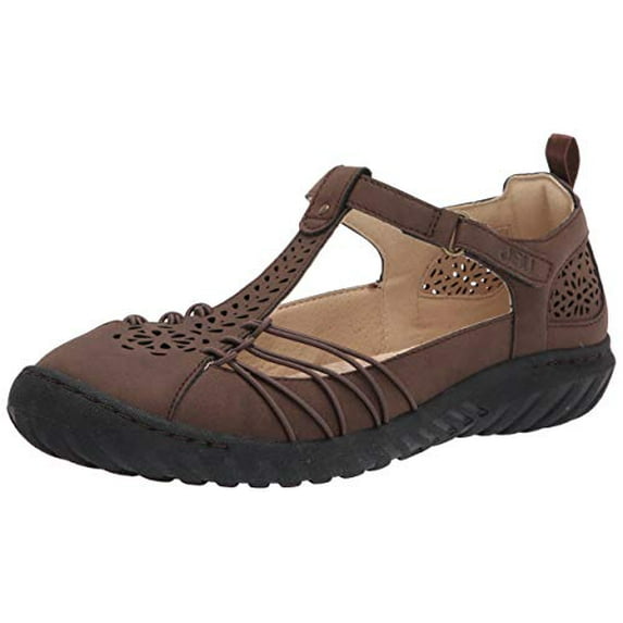 JBU by Jambu Womens Sahara T-Strap Flats Flats Casual - Brown - Size 6 M