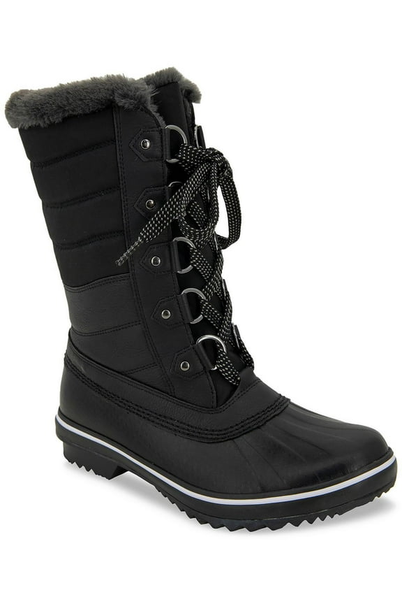 by Jambu Womens Siberia Cold Weather Faux Leather Winter & Snow Boots