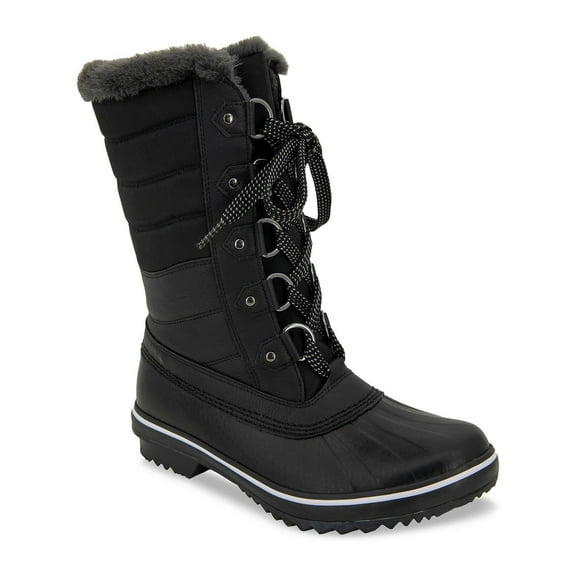 JBU by Jambu Womens Siberia Faux Leather Faux Fur Winter & Snow Boots