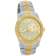 JBW Jet Setter GMT Two-Tone Diamond Mens Quartz Watch J6370D