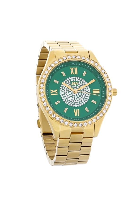 Mondrian Green Dial Gold-Tone PVD Stainless Quartz Watch J6303E
