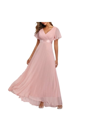 flounced crinkle chiffon sheath bridesmaid dress BABARONI Off the Shoulder Chiffon Full Length Dress-Slate Blue, Slate Blue / US0