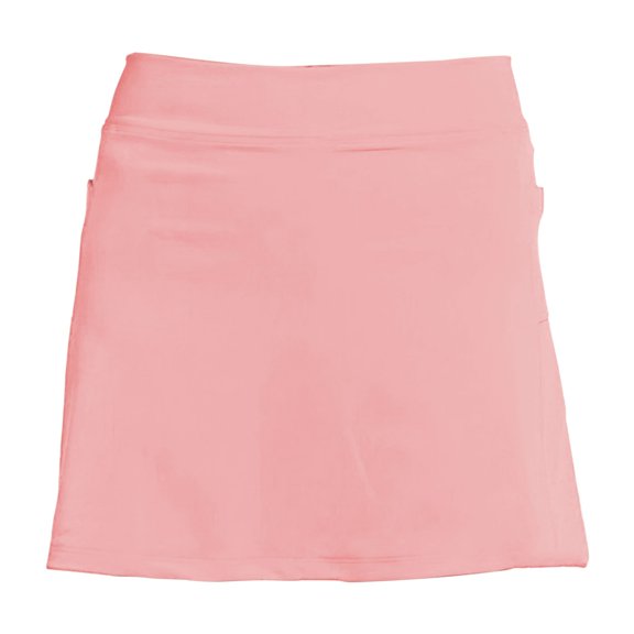 JBXKXYW Skorts for Women Women's Pocket Pants Solid Mid Waist Culottes Short Skirts Skinny Pants Womens Skirts Dressy Casual Workout Skirts for Women Skorts for Woman(Pink,XXL)