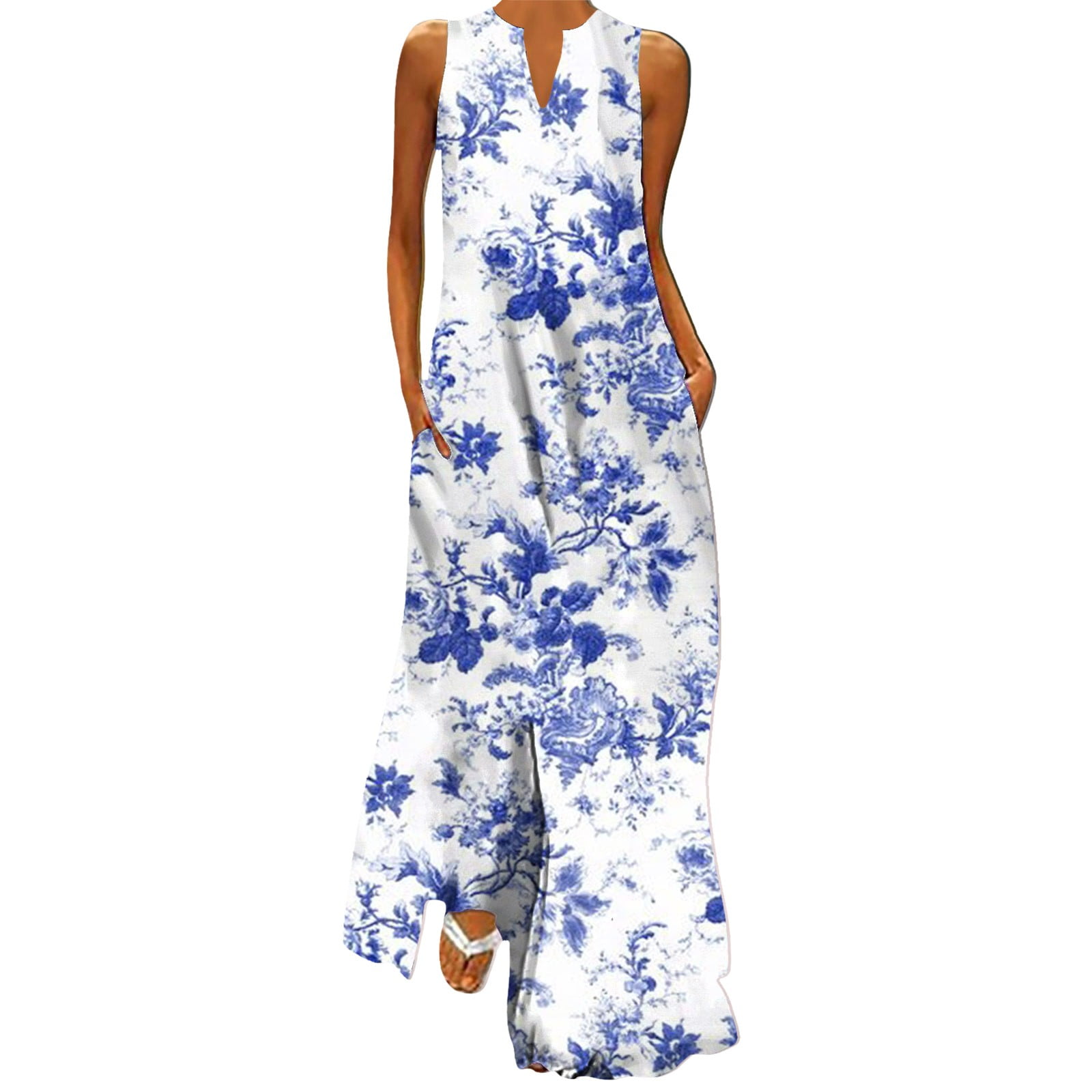 JBXKXYW Summer Dresses for Women 2024 Sleeveless Maxi Dresses Women