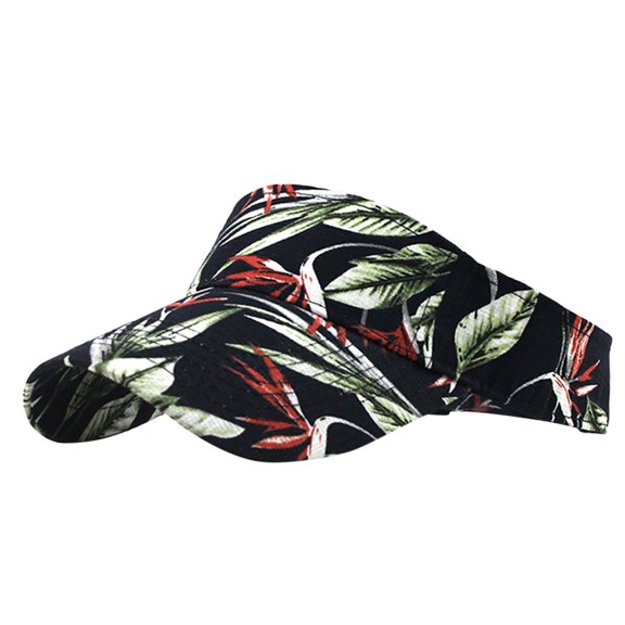 JBXKXYW Visor Hats For Women Unisex Empty Top Sun Hat Washed Canvas Visor Printed Outdoor Cap Adjustable (Navy Blue,One Size)
