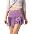 thumbnail image 1 of JBXKXYW Women'S Skirts Women'S High Waisted Golf Running Skorts Sports Pleated Skirts Pockets Pant Skirts Women Skirt (Purple,Xxl), 1 of 4