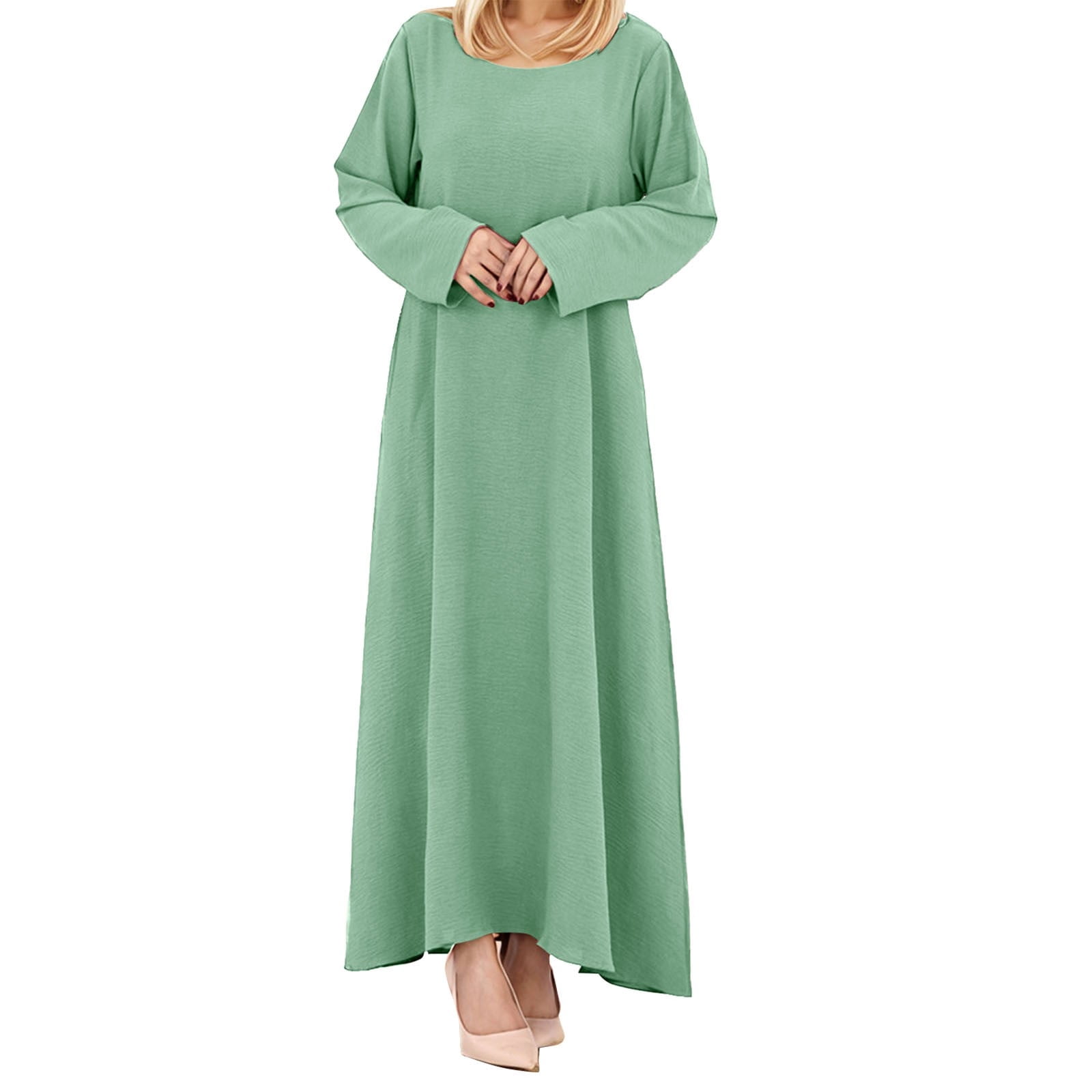 chinese dress ladies Modern Muslim Woman's Sequins Two Piece Abaya