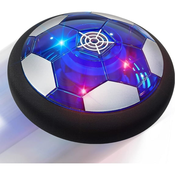 JBeeCtrl Hover Soccer Ball Toys for Boys & Girls Rechargeable Indoor Floating Air Soccer Ball with LED Light Birthday Gifts for Kids Age 3 4 5 6 7 8 Years Old