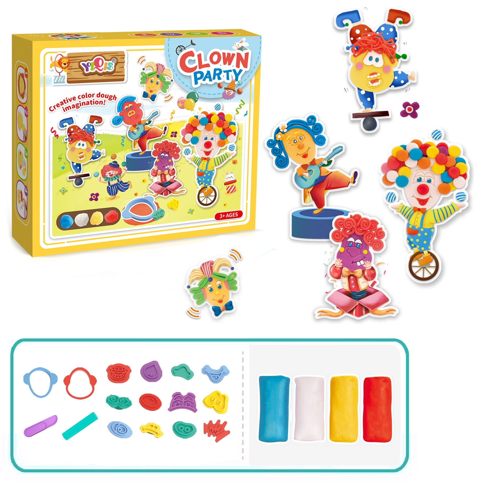 JBee Ctrl Play Doh Set Play Dough Set for Kids Color Dough Toys for