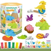 JBee Ctrl Play Dough Set Dinosaur Play Doh Set Toys for Kids Toddlers Boys Girls Christmas Birthday Gift Aged 3 4 5 6 Year Old