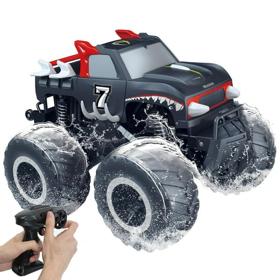 JBeeCtrl Remote Control Car Toys for Boys 1:16 2.4 GHz All Terrain Off-Road RC Truck Waterproof RC Monster Truck Christmas Birthday Gifts for Boys Girls Child Kids Ages 6+（Red）