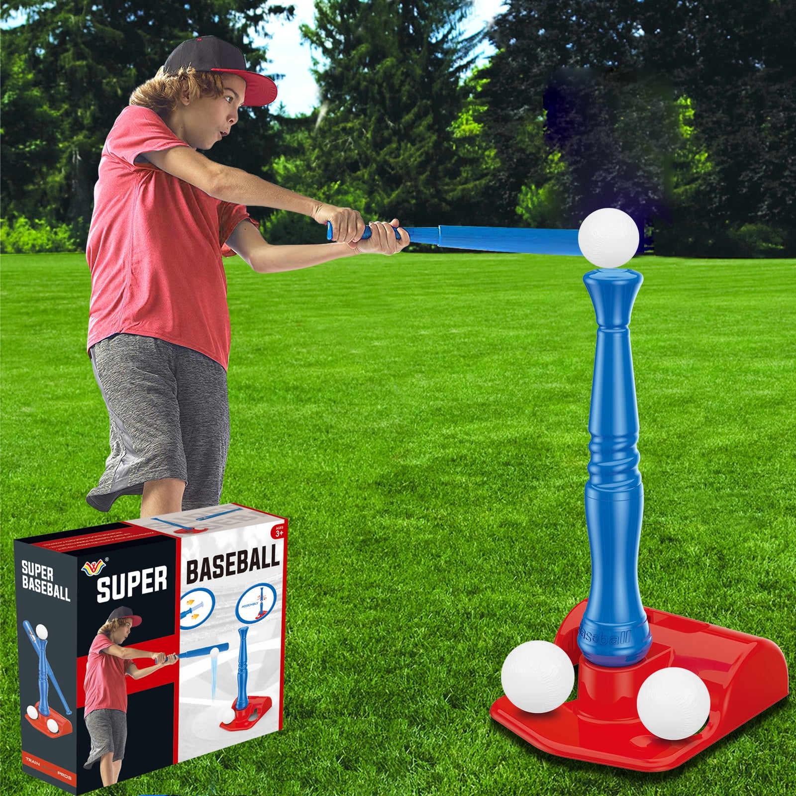 JBee Ctrl TBall Set Baseball Sport Toys for Boys 36 Years Tee Ball