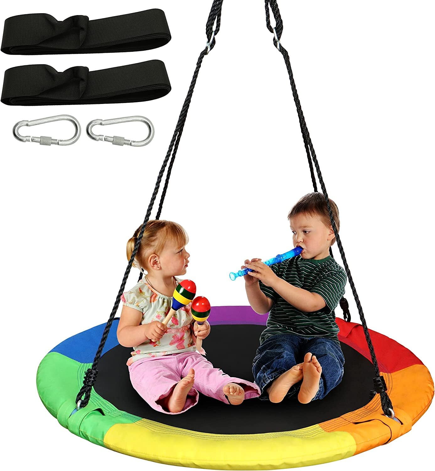 JBee Ctrl Tree Swing for Kids 40'' Flying Saucer Swing for Toddler