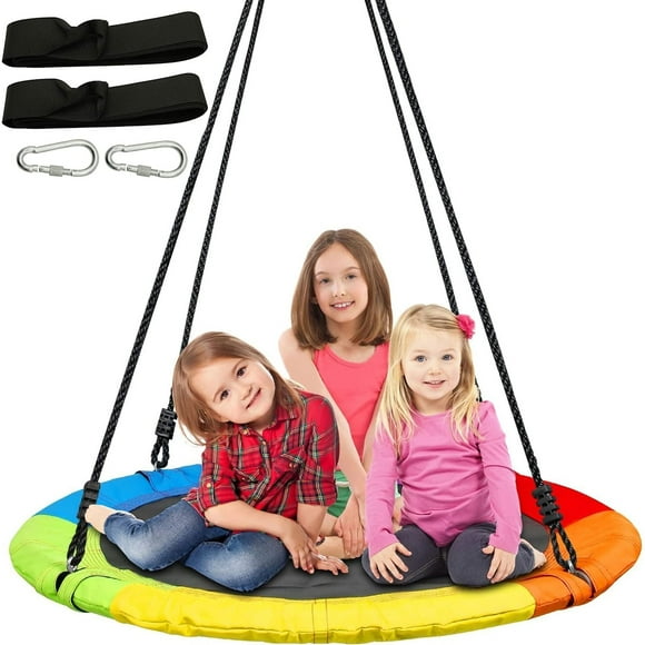 JBee Ctrl Tree Swing for Kids 40'' Flying Saucer Swing for Toddler Swing Seat 700Lb Weight Capacity Indoor Outdoor Baby Swings for Outside