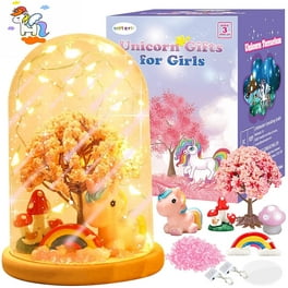WEMEMORN Unicorn Gift for Girls Arts Crafts Painting Toys - 8 Unicorn  Figurines, Creativity Arts and Crafts