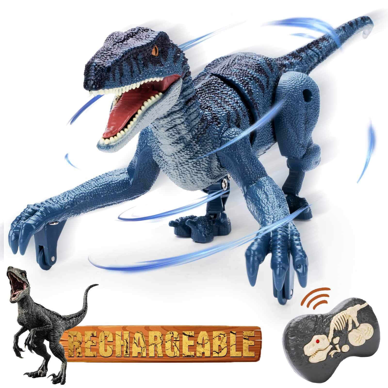 JBeeCtrl Dinosaur Toys for Kids 3-5-7, Remote Control Dinosaur Toys for 3 4 5 6 7 8 Year Old Boys, Electronic Walking Robot Dinosaur Toy with Light & Realistic Roaring Sound