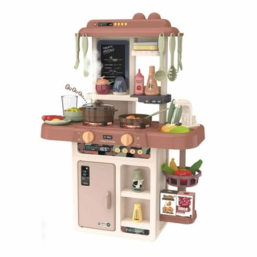 JBeeCtrl Kitchen Set for Kids 25Inch Toy Kitchen Set 42Pcs Toddler Kitchen Play Set for Girls 3-6 Toddlers Boys Gift