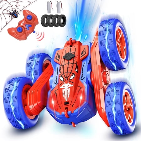 JBeeCtrl Remote Control Car 360° Flips 4WD Wheel Rechargeable Stunt Battery-Powered RC Car Christmas Birthday Gift for Kids Boys