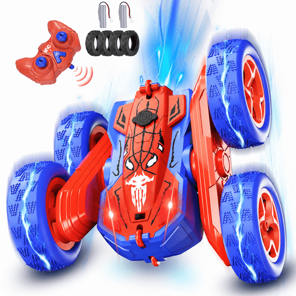 JBeeCtrl Remote Control Car 360° Flips 4WD Wheel Rechargeable Stunt Battery-Powered RC Car Christmas Birthday Gift for Kids Boys