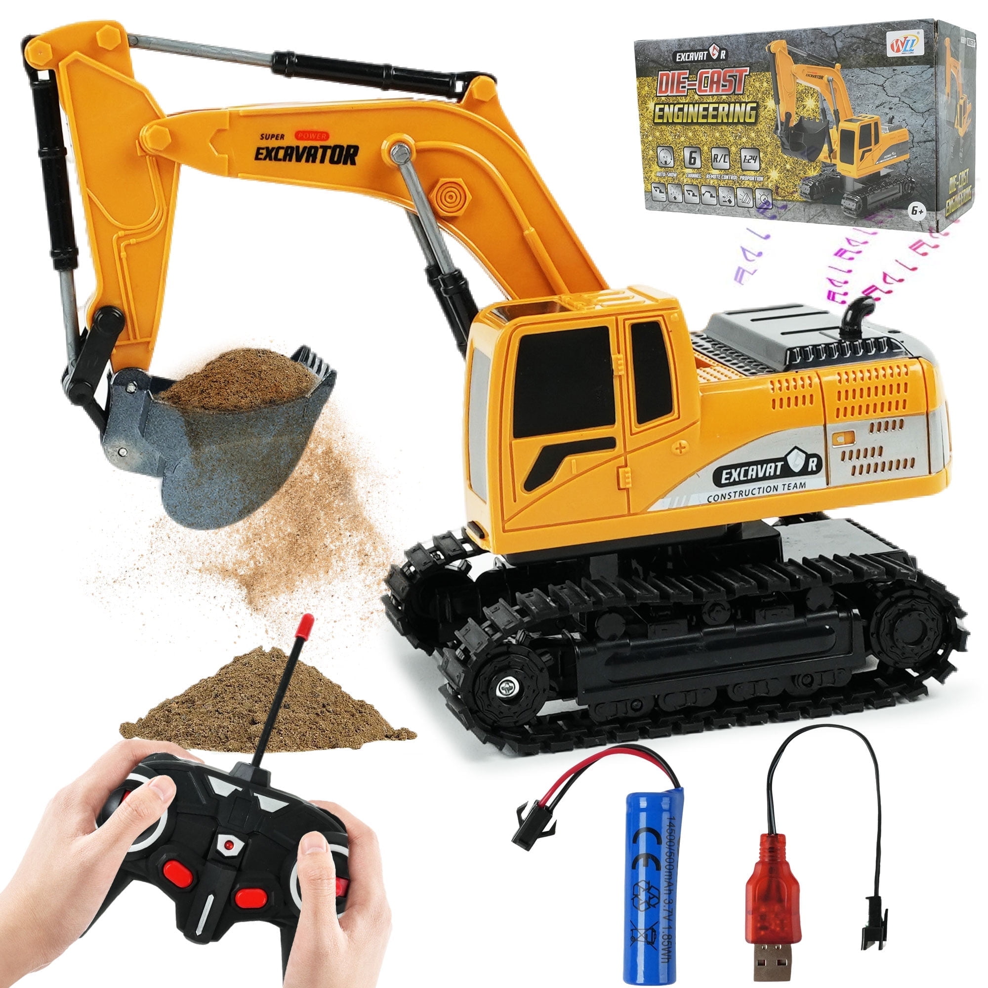 MEGA SHOVEL 4チャンネルラジオコントロール Shovel Truck