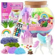 JBeeCtrl Unicorn Terrarium Crafts Kit for Girls Unicorn Night Light Gifts for 3 4 5 6 7 8 Years Old Girls Toys DIY Arts & Crafts Kit Toys for Girls 8-11 Years Birthday Gifts