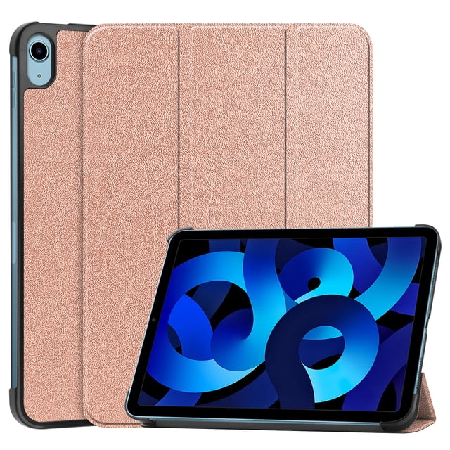 JBuwsdan Case for iPad (A16) 11th Generation 11Inch (2025),for iPad 10th Generation 10.9 Inch Tablet Case,Smart Cover Auto Wake/Sleep Slim Stand Protective Folio Case for iPad (A16) 11Inch(Rose Gold)