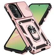JBuwsdan for Samsung Galaxy A57 Phone Case,Military Grade Rugged with Ring Holder Kickst Body Shockproof Protective Cover for Samsung Galaxy A57 5G - Rose Gold