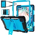 thumbnail image 1 of JBuwsdan for Urao X109 Tablet 10.1 Inch Tablet Case,Shockproof Heavy Duty Built-in Kickstand with Shoulder Strap Case for Urao X109 Android 16 Tablets 2026(Black/Blue), 1 of 7