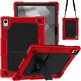 thumbnail image 1 of JBuwsdan for onn 11" Core Tablet (2026 Model) Tablet Case,for Onn 11 Tablet Pro 2024 Model Case,Heavy Duty Protective Case with Kickstand Shoulder Strap Case(Red/Black), 1 of 5