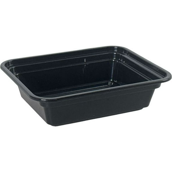 JC 240 Sets of Black Meal Prep Box with Lids - 12oz Microwave Takeout Containers for Takeout & Lunch