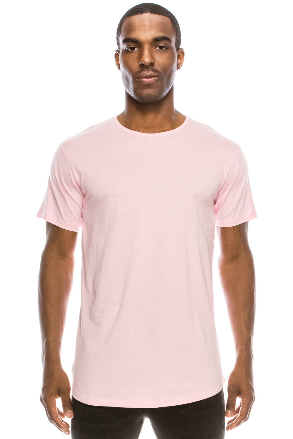 PROTAGONISTA　Create/MORE Long T-shirts JC DISTRO Men's Hipster Cotton Longline Drop-Cut Scallop