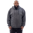 thumbnail image 1 of JC DISTRO USA-made Men's Big & Tall Casual Longsleeve Zip-Up Hoodie Charcoal BIG5XL, 1 of 5