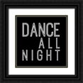 thumbnail image 1 of JC Designs 15x15 Black Ornate Wood Framed with Double Matting Museum Art Print Titled - In Black And White Sentiment II-Dance, 1 of 4